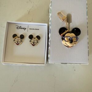 Disney x baublebar SCHOOL MICKEY EARRINGS/ BAGCHARM / KEYCHAIN